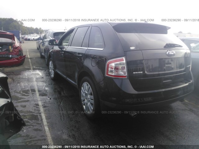 2FMDK39C68BA55181 - 2008 FORD EDGE LIMITED BLACK photo 3