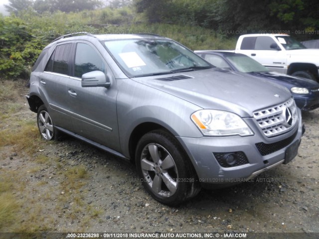 4JGBB8GB7BA672476 - 2011 MERCEDES-BENZ ML 350 4MATIC GRAY photo 1