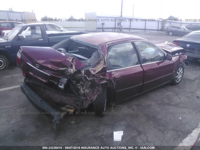 JHMCD5636VC012903 - 1997 HONDA ACCORD LX/EX BURGUNDY photo 4