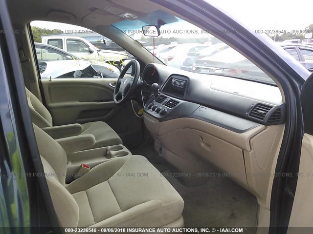 5FNRL38296B071049 - 2006 HONDA ODYSSEY LX GRAY photo 5