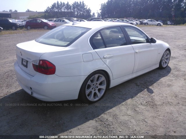 WBAVB33536AZ85550 - 2006 BMW 330 I WHITE photo 4