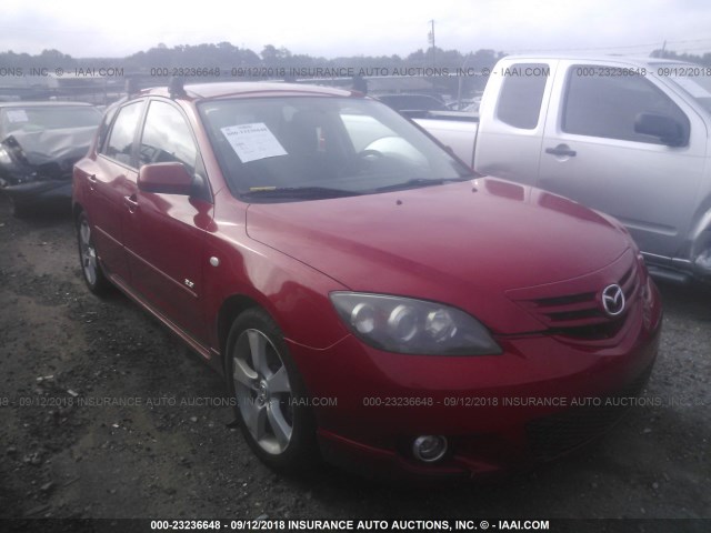 JM1BK143061431437 - 2006 MAZDA 3 HATCHBACK RED photo 1