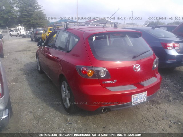 JM1BK143061431437 - 2006 MAZDA 3 HATCHBACK RED photo 3