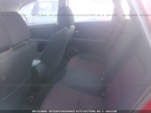 JM1BK143061431437 - 2006 MAZDA 3 HATCHBACK RED photo 8