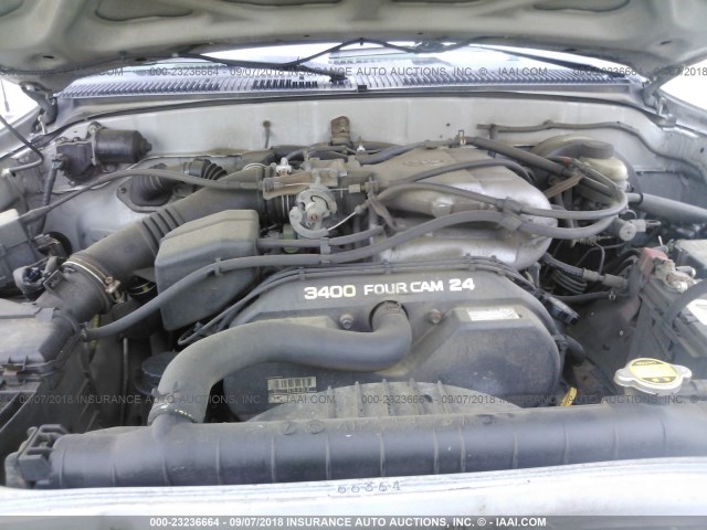 5TEGN92N52Z886672 - 2002 TOYOTA TACOMA DOUBLE CAB PRERUNNER SILVER photo 10