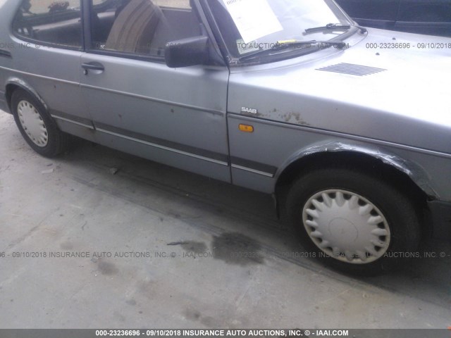 YS3AK35E6N2020245 - 1992 SAAB 900 S GRAY photo 6