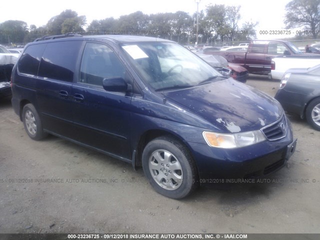 5FNRL180X4B120212 - 2004 HONDA ODYSSEY EXL Dark Blue photo 1