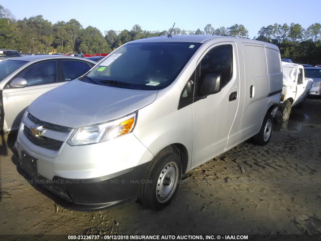 3N63M0YN8HK700061 - 2017 CHEVROLET CITY EXPRESS LS SILVER photo 2