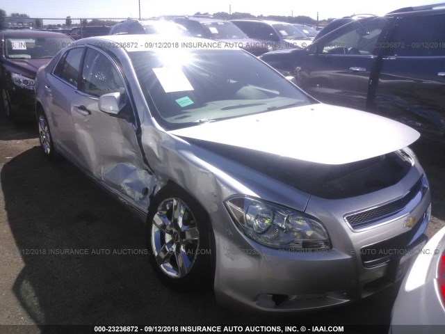 1G1ZC5EB3AF321107 - 2010 CHEVROLET MALIBU 1LT SILVER photo 1