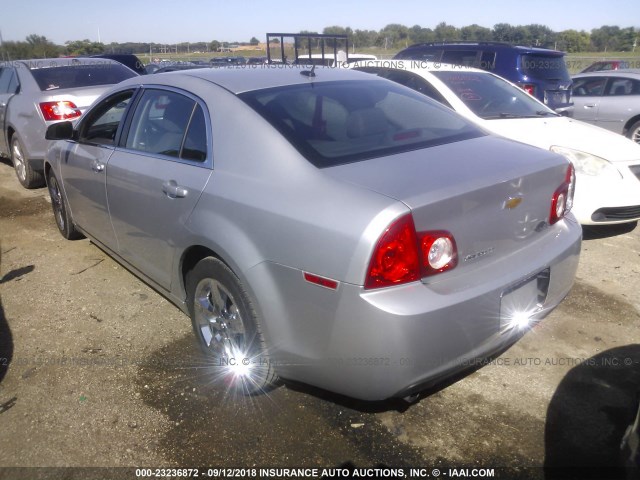 1G1ZC5EB3AF321107 - 2010 CHEVROLET MALIBU 1LT SILVER photo 3