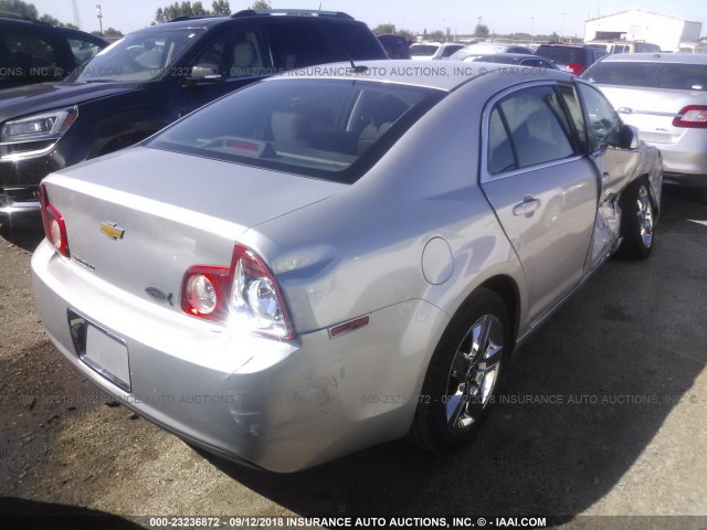 1G1ZC5EB3AF321107 - 2010 CHEVROLET MALIBU 1LT SILVER photo 4