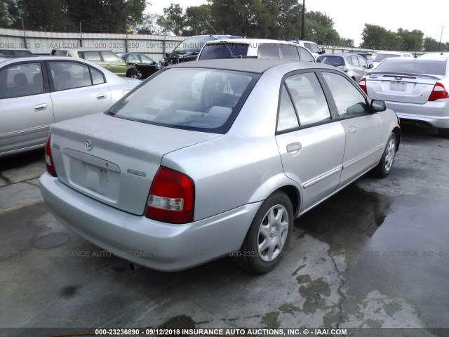 JM1BJ2226Y0220769 - 2000 MAZDA PROTEGE DX/LX SILVER photo 4