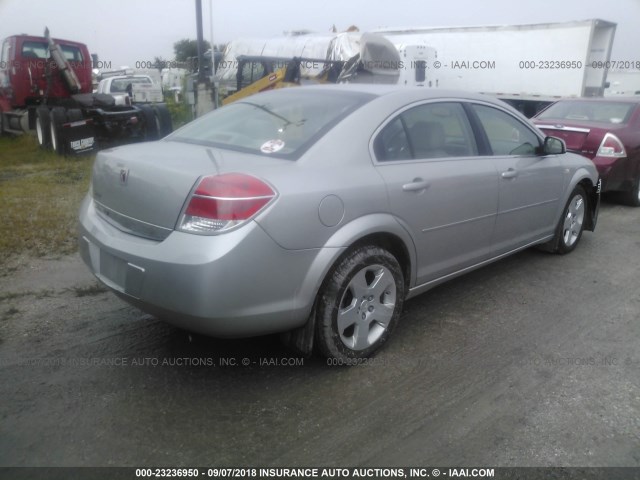 1G8ZS57N27F198484 - 2007 SATURN AURA XE SILVER photo 4