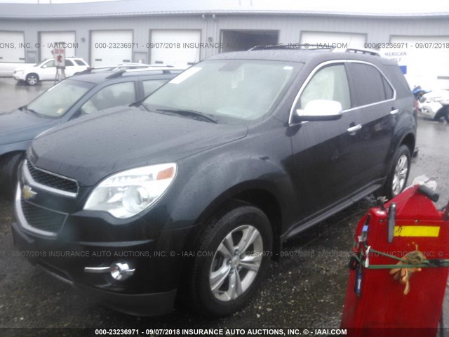 2GNALFEK9C6343028 - 2012 CHEVROLET EQUINOX LTZ BLACK photo 2