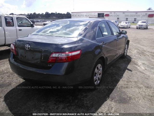 4T1BE46K08U243186 - 2008 TOYOTA CAMRY CE/LE/XLE/SE GRAY photo 4