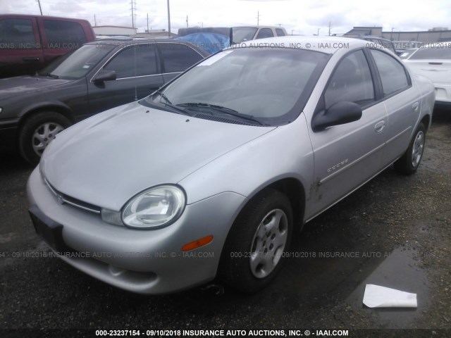 1B3ES46C31D149409 - 2001 DODGE NEON SE/ES SILVER photo 2