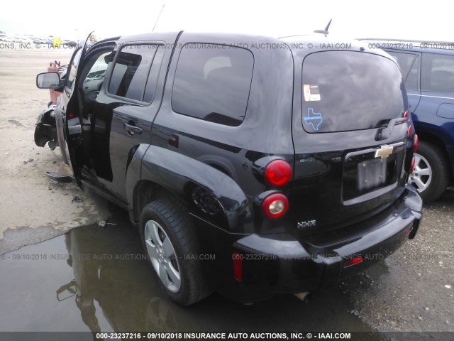 3GNCA33D58S709495 - 2008 CHEVROLET HHR LS BLACK photo 3