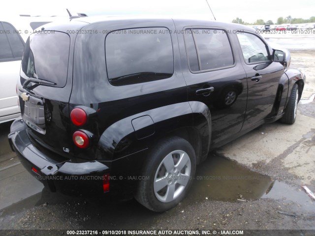 3GNCA33D58S709495 - 2008 CHEVROLET HHR LS BLACK photo 4