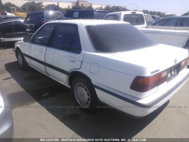 JHMCA5648KC003665 - 1989 HONDA ACCORD LXI WHITE photo 3