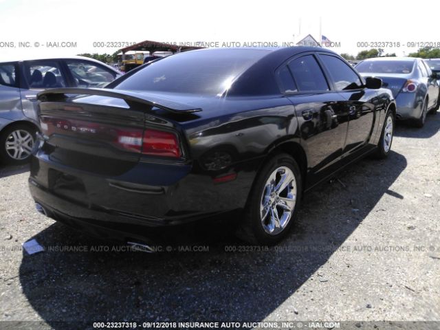 2C3CDXBG6CH210126 - 2012 DODGE CHARGER SE BLACK photo 4
