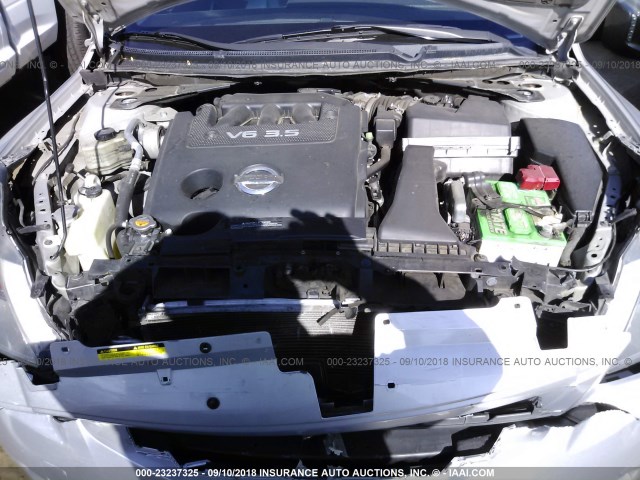 1N4BL24E48C278207 - 2008 NISSAN ALTIMA 3.5SE SILVER photo 10