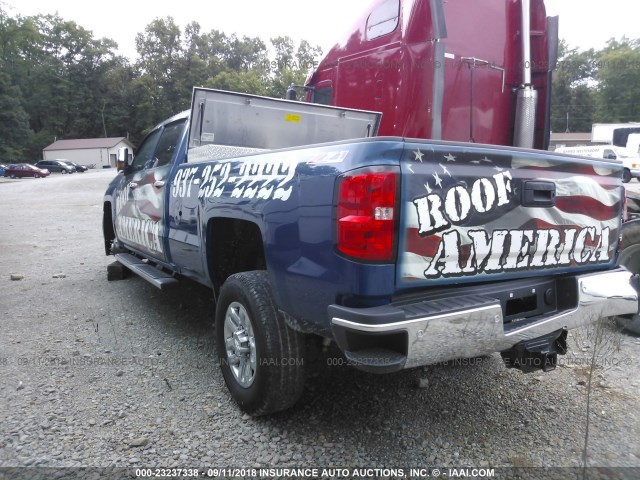 1GC4K0EY2HF199751 - 2017 CHEVROLET K3500 4X4 CREWCAB K3500 LTZ BLUE photo 3