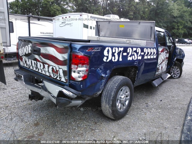 1GC4K0EY2HF199751 - 2017 CHEVROLET K3500 4X4 CREWCAB K3500 LTZ BLUE photo 4