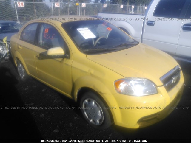 KL1TD5DE5AB093406 - 2010 CHEVROLET AVEO LS/LT YELLOW photo 1