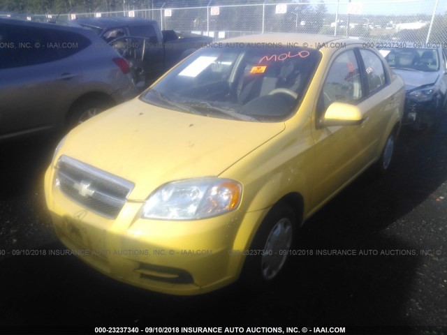 KL1TD5DE5AB093406 - 2010 CHEVROLET AVEO LS/LT 黄色 照片 2