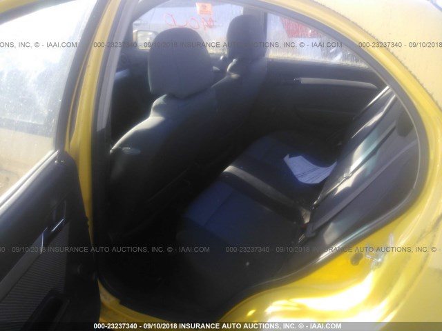 KL1TD5DE5AB093406 - 2010 CHEVROLET AVEO LS/LT YELLOW photo 8