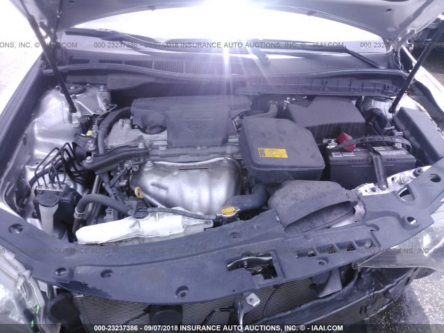 4T1BF1FK7EU455736 - 2014 TOYOTA CAMRY L/SE/LE/XLE ვერცხლისფერი ფოტო 10