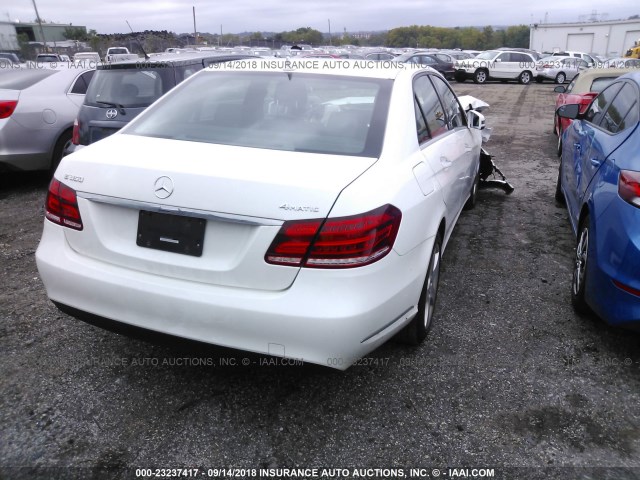 WDDHF8JB8GB240868 - 2016 MERCEDES-BENZ E 350 4MATIC WHITE photo 4