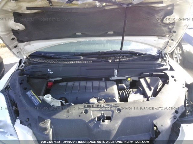 5GALVBED6AJ104012 - 2010 BUICK ENCLAVE CXL 白色 照片 10