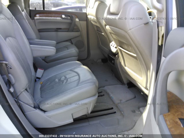 5GALVBED6AJ104012 - 2010 BUICK ENCLAVE CXL 白色 照片 8