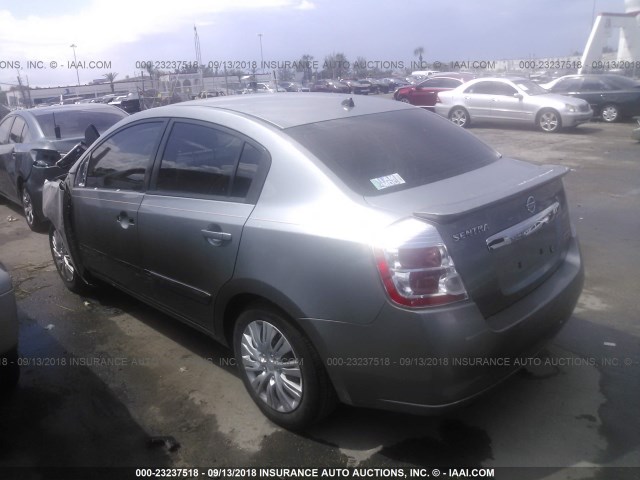 3N1AB6AP8BL694068 - 2011 NISSAN SENTRA 2.0/2.0S/SR/2.0SL 灰色 照片 3