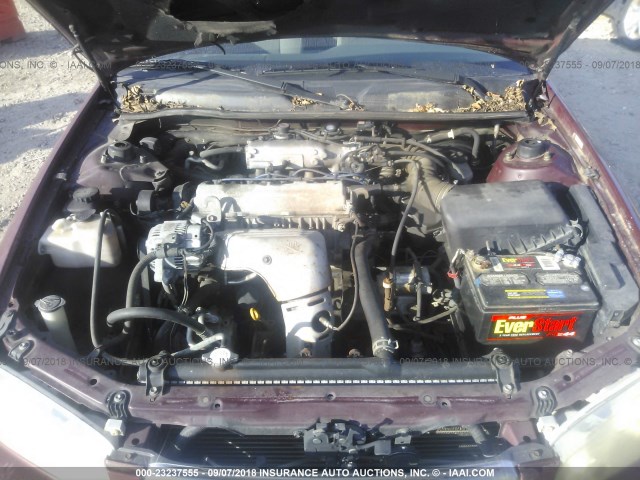 4T1BG22K01U800110 - 2001 TOYOTA CAMRY CE/LE/XLE 勃艮第红 照片 10