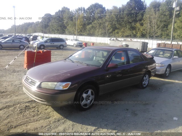 4T1BG22K01U800110 - 2001 TOYOTA CAMRY CE/LE/XLE 勃艮第红 照片 2