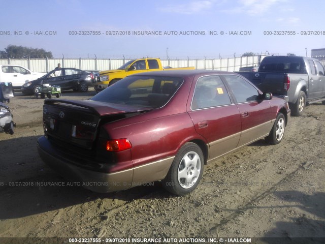 4T1BG22K01U800110 - 2001 TOYOTA CAMRY CE/LE/XLE 勃艮第红 照片 4