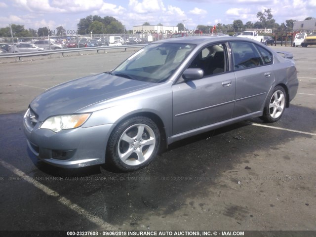 4S3BL616297225322 - 2009 SUBARU LEGACY 2.5I SILVER photo 2