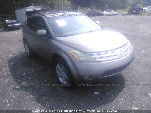 JN8AZ08T24W216724 - 2004 NISSAN MURANO SL/SE GRAY photo 1