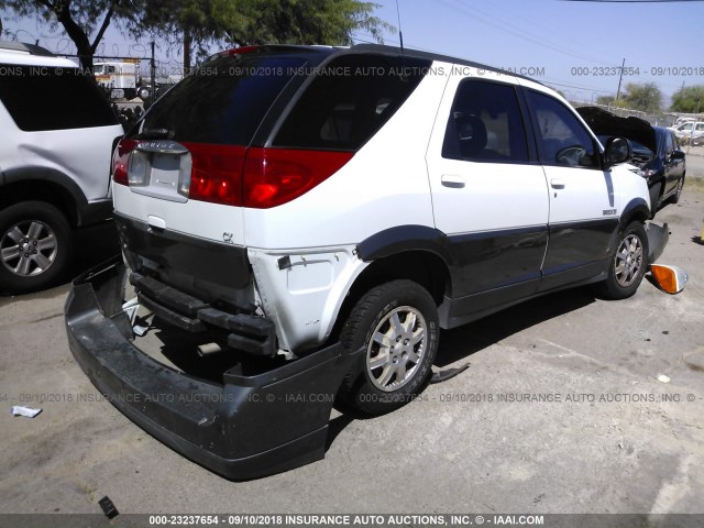 3G5DA03E52S523961 - 2002 BUICK RENDEZVOUS CX WHITE photo 4