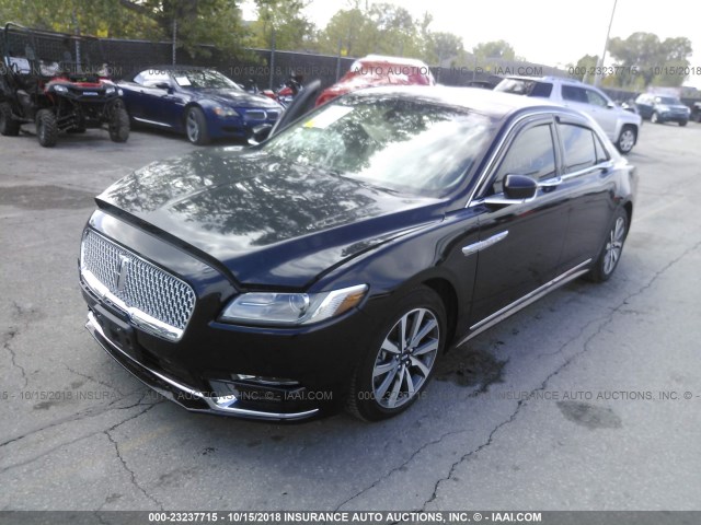 1LN6L9VK7H5624579 - 2017 LINCOLN CONTINENTAL PREMIER BLACK photo 2