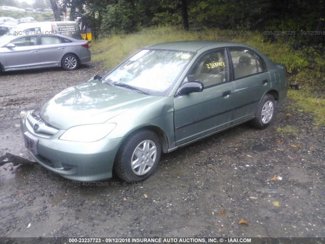 1HGES16384L003600 - 2004 HONDA CIVIC DX VP GREEN photo 2