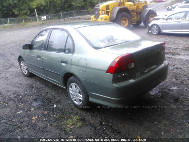 1HGES16384L003600 - 2004 HONDA CIVIC DX VP GREEN photo 3