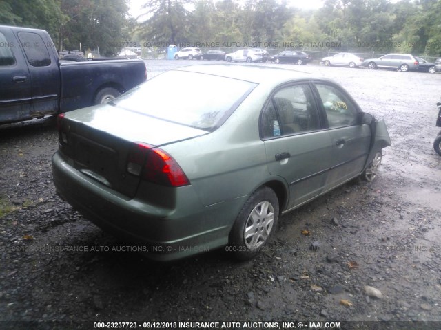 1HGES16384L003600 - 2004 HONDA CIVIC DX VP GREEN photo 4