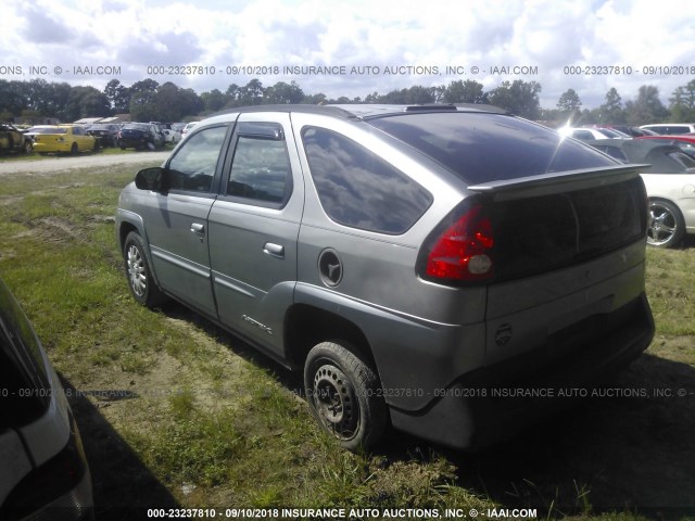 3G7DA03E13S601290 - 2003 PONTIAC AZTEK GRAY photo 3