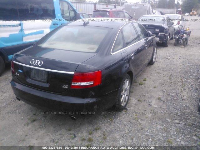 WAUDG74F05N121705 - 2005 AUDI A6 3.2 QUATTRO BLACK photo 4