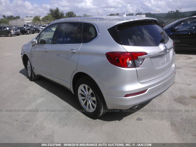LRBFX2SA3JD084184 - 2018 BUICK ENVISION ESSENCE ვერცხლისფერი ფოტო 3