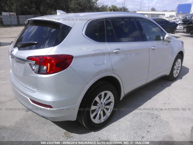 LRBFX2SA3JD084184 - 2018 BUICK ENVISION ESSENCE ვერცხლისფერი ფოტო 4