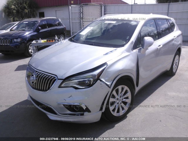 LRBFX2SA3JD084184 - 2018 BUICK ENVISION ESSENCE SILVER photo 6